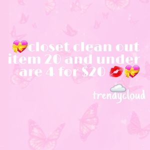 🌸Closet sale !!! $ 4/20🌸